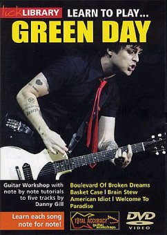 Cover Learn to play Green Day DVD-Video Gill, Danny, Tracks