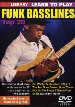 Cover Learn To Play Funk Basslines - Top 20 E-Bass DVD