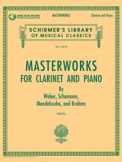 Masterworks for Clarinet and Piano Book/Online Audio