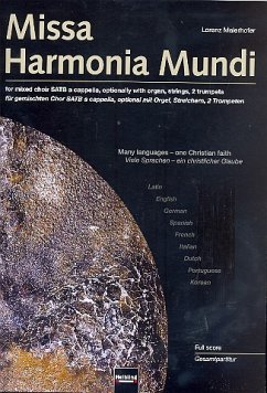 Missa Harmonia Mundi für gem Chor a cappella (Orgel/Streichern/2 Trompeten ad lib) Partitur