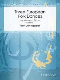 Cover Three European Folk Dances for violin and piano