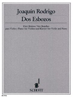 Cover 2 ESBOZOS PARA VIOLIN Y PIANO 2 SKIZZEN FUER VIOLINE UND KLAVIER ARA, AUGUSTIN LEON, ED
