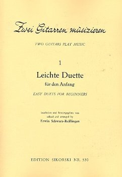 Cover Zwei Gitarren musizieren Band 1 Leichte Duette für den Anfang, Spielpartitur