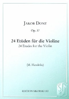Cover 24 Etüden op.37 für Violine