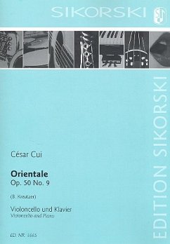 Cover Orientale op.50,9 für Violoncello und Klavier