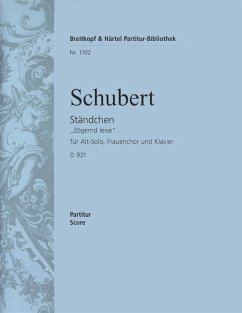 Ständchen D921 op.135 für Alt, Frauenchor und Klavier Partitur (dt)