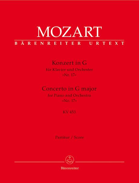 Konzert G-Dur Nr.17 KV453 für Klavier und Orchester Partitur Konzert G-Dur Nr.17 KV453 für Klavier und Orchester Partitur