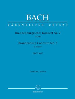 Brandenburgisches Konzert D-Dur Nr.2 BWV1047 für Orchester Partitur