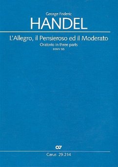 Cover L'Allegro, il Pensiero ed il Modereato HWV55 für Soli, Chor und Orchester Partitur