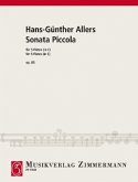 Sonata piccola op. 80, für 5 Flöten in C, Partitur und Stimmen