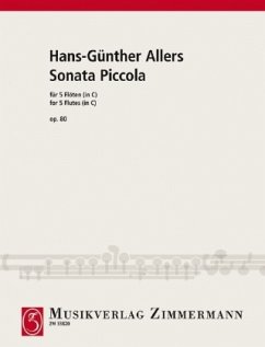 Sonata piccola op. 80, für 5 Flöten in C, Partitur und Stimmen - Allers, Hans-Günther