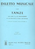 Tänze aus dem 17. und 18. Jahrhundert für 2 Instrumente in Sopran- und Tenorlage Spielpartitur