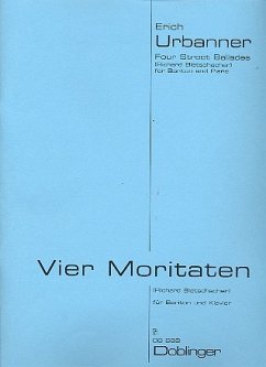 Cover 4 Moritaten für Bariton und Klavier