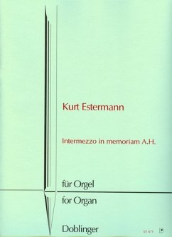 Cover Intermezzo in memoriam A.H. für Orgel