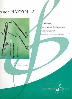 Cover 9 Tangos pour 3 clarinettes et clarinette basse partition et parties