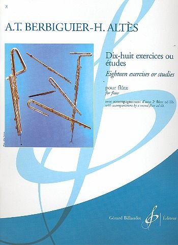 18 exercices ou études pour flűte avec accompagnement d'une 2. flűte ad lib.