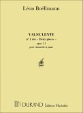 Valse lente op.31,1 pour violoncelle et piano