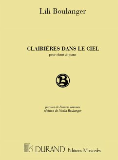 Clairieres dans le ciel pour voix eleves et piano (fr)