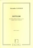 Septuor pour flűte, hautbois, clarinette, basson, trompette, alto et violoncelle, parties