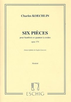 6 Pičces pour hautbois, 2 violons, alto et violoncelle partition et parties