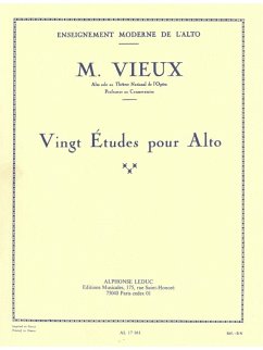 Cover 20 études pour alto