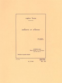 Andante et Scherzo pour quatuor de saxophones partition et parties