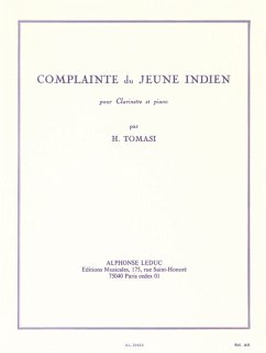 Cover Complainte de jeune Indien pour clarinette et piano