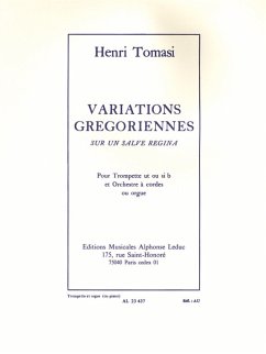 Variations Gregoriennes sur un Salve Regina pour trompette en ut ou sib et piano