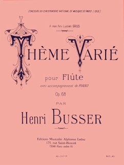 Cover BUSSER THEME VARIE OP68 FLUTE ET PIANO