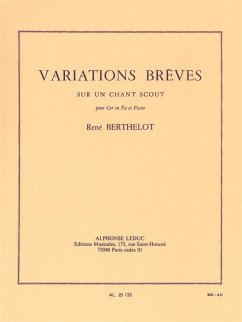 Variations breves sur un chant pour cor en fa et piano