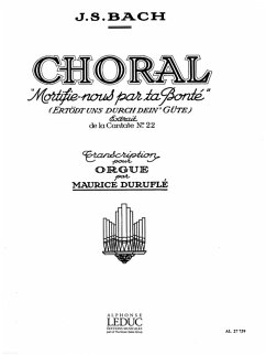 Cover Mortifie-nous par ta bonte (ertödt uns durch dein' Güte pour orgue extrait de la cantate no.22