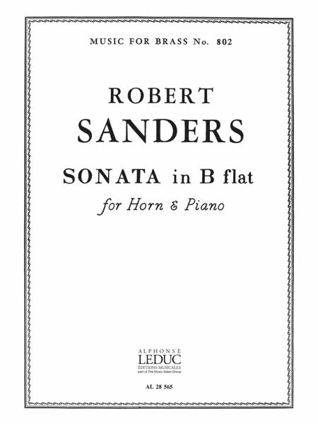 Sonate B-Dur für Horn und Klavier Sonate B-Dur für Horn und Klavier