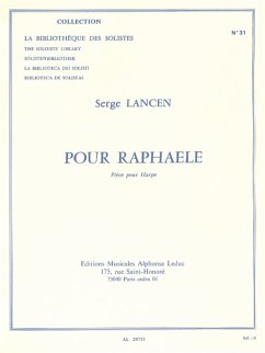 Cover Pour Raphaele piece pour harpe la bibliotheque des solistes vol.31