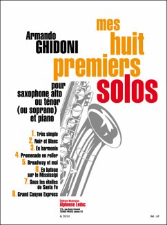 Cover GHIDONI MES HUIT PREMIERS SOLOS SAXOPHONE ALTO ET PIANO