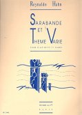 Sarabande et Thęme varié pour clarinette et piano