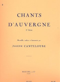 Cover Chants d'Auvergne vol.2 pour chant et piano