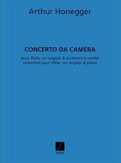 Concerto da camera pour flűte, cor anglais et orchestre a cordes pour flűte, cor anglais et piano