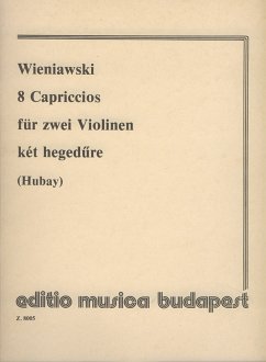 Cover 8 Capriccios für Violine mit Begleitung der 2. Violine Partitur