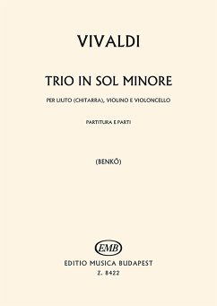 Cover Trio sol minore RV85 F.XVI:4 per liuto (chitarra), violino e violoncello Partitur und 2 Stimmen