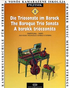Cover Die Triosonate im Barock für 2 Violinen, Violoncello und Cembalo (Gitarre), Partitur und Stimmen