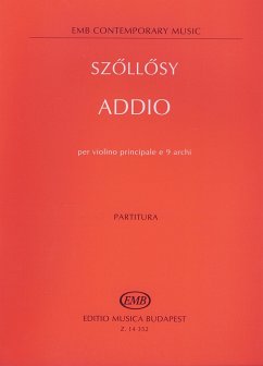 Szöllösy András Addio per violino principale e 9 archi String Ensemble