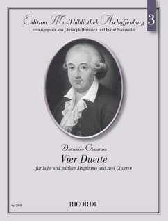 Cover 4 Duette für 2 Singstimmen (hoch/mittel) und Gitarre Partitur und Gitarrenstimmen