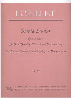Cover Sonate D-Dur op.5,4 für Oboe (Flöte, Violine) und Bc