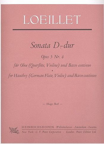 Sonate D-Dur op.5,4 für Oboe (Flöte, Violine) und Bc