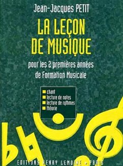 Cover PETIT Jean-Jacques Leçon de musique 1čre et 2čme années formation musicale Partition