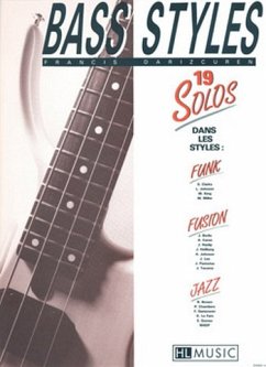 Cover Bass Styles 19 solos dans les styles funk, fusion, jazz