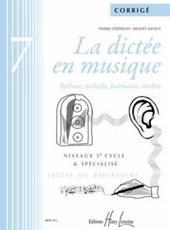 Cover La dictée en musique vol.7 corrigé