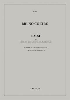 Cover B. Coltro Bassi Per Lo Studio Dell'Armonia Complementare Opera Theory