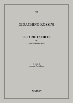 Cover 6 arie per canto e pianoforte