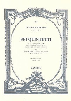 Cover 6 Quintetti op.57 für Klavier und Streichquartett Partitur (= Klavierstimme)